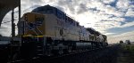 Up close shot of UP 7089 Second Motor behind UP 7091 at The Madera Siding.